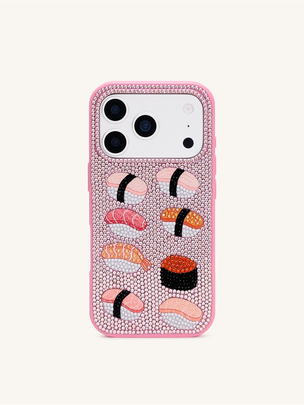 JW PEI Sushi Rhinestone Phone Case for iPhone 17 Pro Max Pink NWT Sparkly